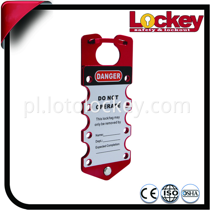 aluminum lockout hasp